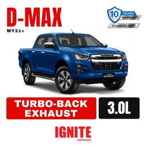 Ignite Exhausts Isuzu D-Max 4JJ3 3L 3" Turbo Back Off-Road Exhaust With Cat & Muffler