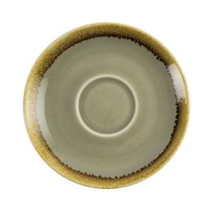 Olympia Cappuccino Saucer Kiln Moss 140mm 6 Pack Commercial Tableware