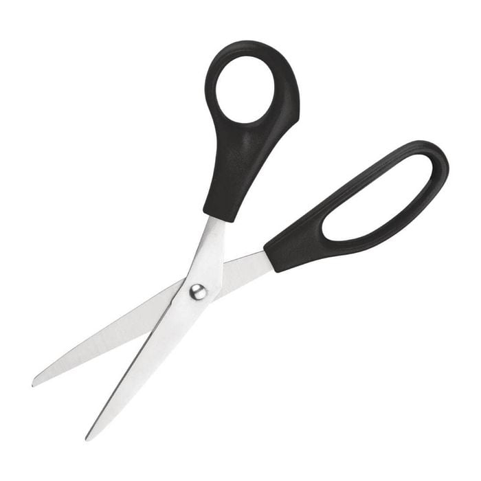 Nisbets Essentials Kitchen Scissors Stainless Steel Blades Ergonomic Handle 203mm Commercial Catering Food Prep Utility Scissors