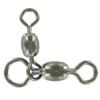 10 Pack of Size 1x2 Shogun 3 Way Crane Swivels - 160/125lb Black Crossline Crane Fishing Swivels