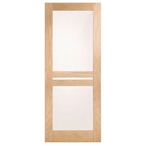Corinthian Moda Translucent Glass White Oak Internal Door AMODG9 - 620mm x 2340mm x 35mm