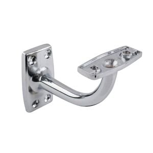 Carinya Chrome Flat Top Curved Handrail Bracket