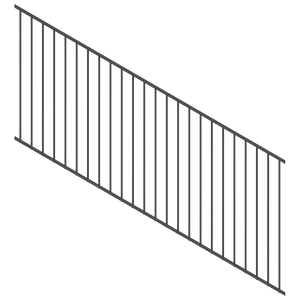 ProtectorAl 1201-2400 x 900mm Woodland Grey Raked 16-30º Flat Top Garden Fence Panel