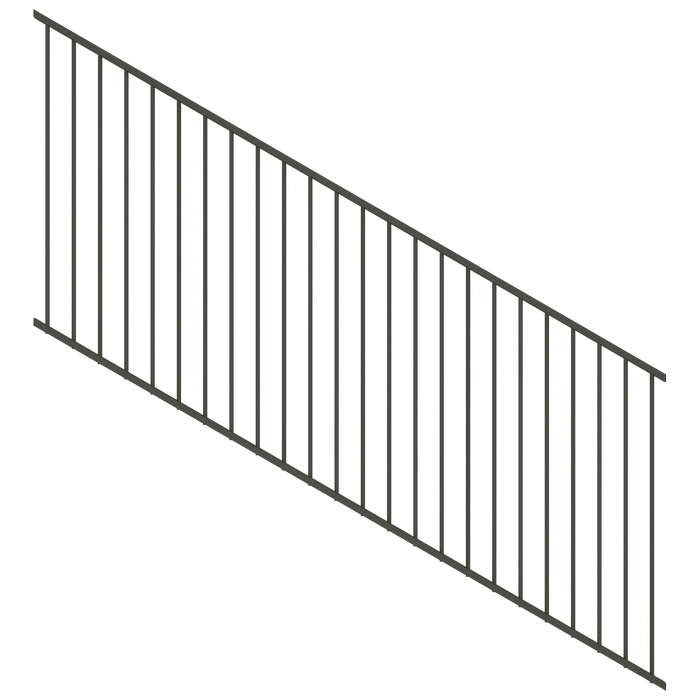 ProtectorAl 1201-2400 x 900mm Woodland Grey Raked 16-30º Flat Top Garden Fence Panel