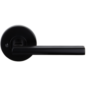 Windsor Matte Black Large Rose Halo Hydra Integrated Privacy Set