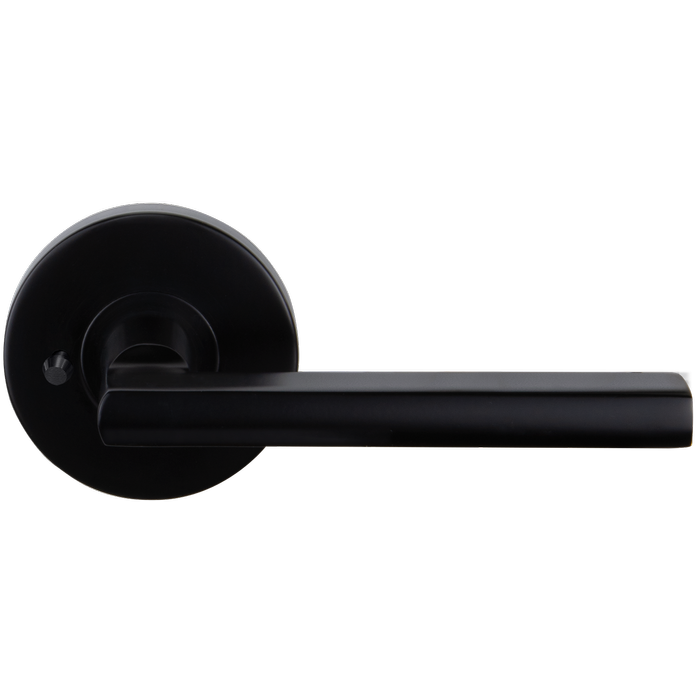 Windsor Matte Black Large Rose Halo Hydra Integrated Privacy Set