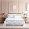 Betsey Johnson Je Taime Paris Printed Flat Sheet & Pillowcase Set Queen Bed
