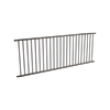 ProtectorAl 1201 - 2399 x 900mm Black Aluminium Flat Top Garden Fence Panel