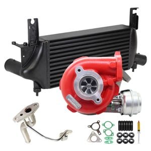 Gen1 High Flow Turbo Charger With 75mm Intercooler And Genuine Oil Feed Pipe For Nissan Pathfinder R51 Yd25 2.5l 3 Bolts