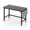 Costway 1.2m Mobile Computer Desk Home Office Writing Study Table Black