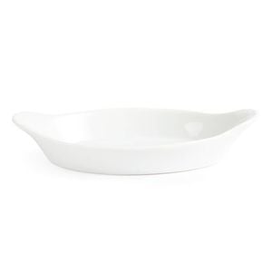 Olympia Oval Eared Dishes Whiteware 6 Pack 289mm Commercial White Porcelain Serving Dish