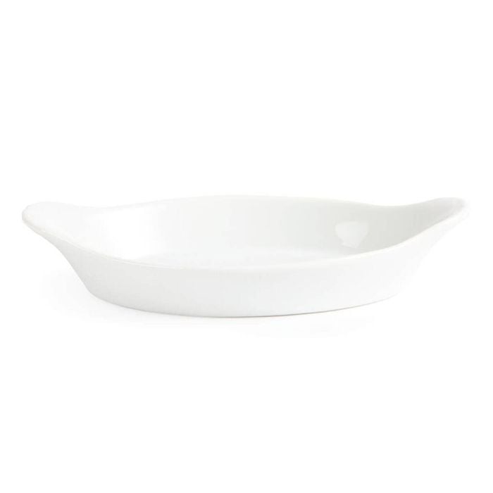 Olympia Oval Eared Dishes Whiteware 6 Pack 289mm Commercial White Porcelain Serving Dish