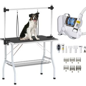 Advwin Pet Grooming Table + Pet Vacuum & Dryer Gromming Kit 9-in-1
