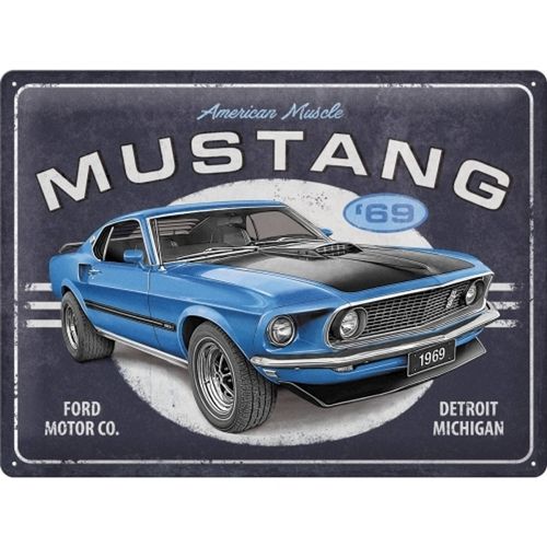 Nostalgic-Art Ford Mustang Horse Logo Thermometer – Retro Metal Decor, Gift Boxed 1 thumbnail image