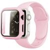 Silicone Sports Watch Band Strap + Case Set - For Apple iWatch 44mm (Pink)