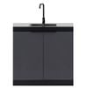 AlfrescoPlus 960mm Cadet Grey Double Sink Module