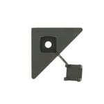 Jack Matrix Slate Grey Diamond Clip Lattice Plastic Accessory - 12 Pack