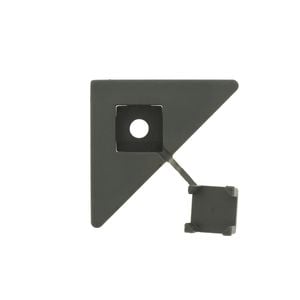 Jack Matrix Slate Grey Diamond Clip Lattice Plastic Accessory - 12 Pack