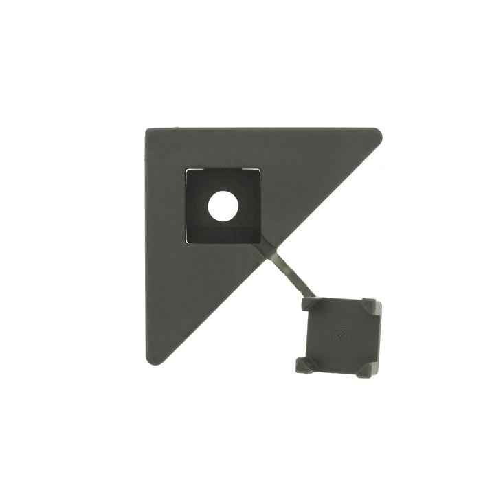 Jack Matrix Slate Grey Diamond Clip Lattice Plastic Accessory - 12 Pack
