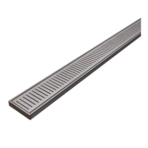 DTA 2m x 21mm x 100mm Brushed Nickel Hayman Grate Drain 