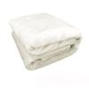 Canine Faux Fur Throw Rug 127 x 152 cm White