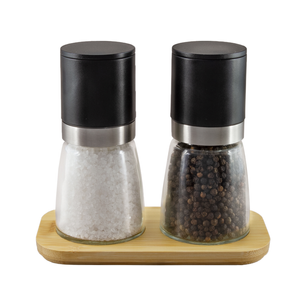 G & S 3 Piece Atlas Upside Down Salt & Pepper Mill Set