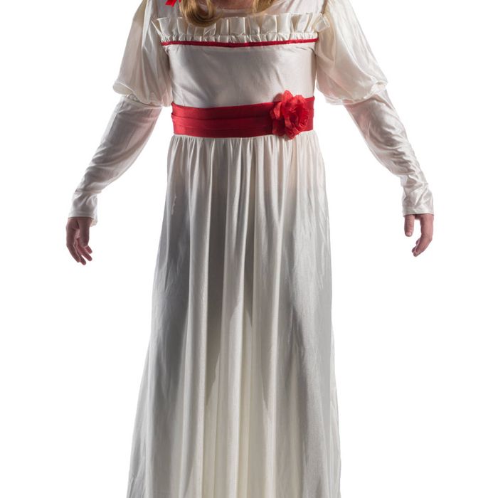 Annabelle Deluxe Costume Dress With Mask And Wig Adult Halloween White