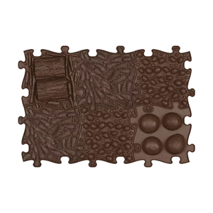 TINNITOTS - 6 Piece Set - Brown - Muffik Eco Set - Sensory Playmat