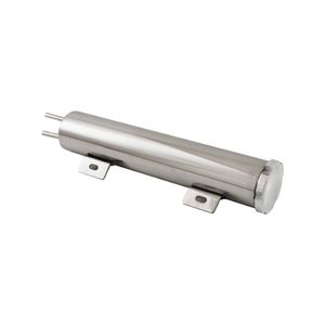 Cal Custom 2" x 10" Radiator Overflow Tank Polished Stainless Steel