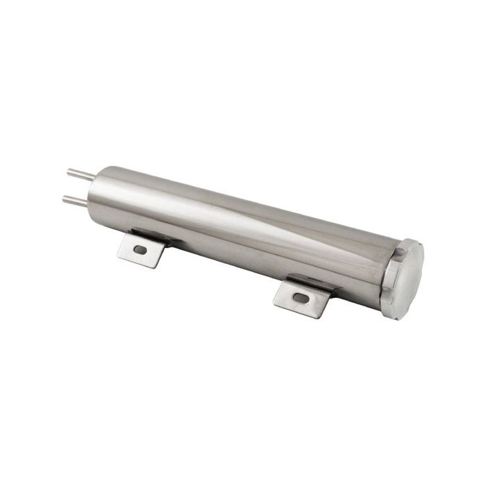 Cal Custom 2" x 10" Radiator Overflow Tank Polished Stainless Steel