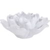 LVD Ceramic Tealight Candle Holder 14.5cm Home Tabletop Display Decor White