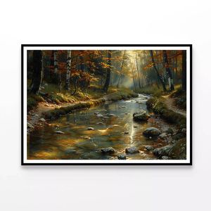 View of autumn in The Forest  Print 100% Australian Made 120x90cm  (Poster)