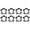 8PK R&M Skull & Crossbones Cookie Cutter Polyresin Coated Steel 9cm - Black