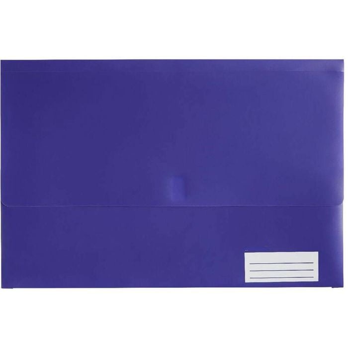 Marbig Polypick Document Wallet (Foolscap) (Purple)