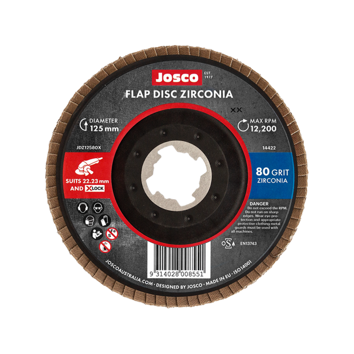 Josco 125mm 80G X-Lock Flap Disc