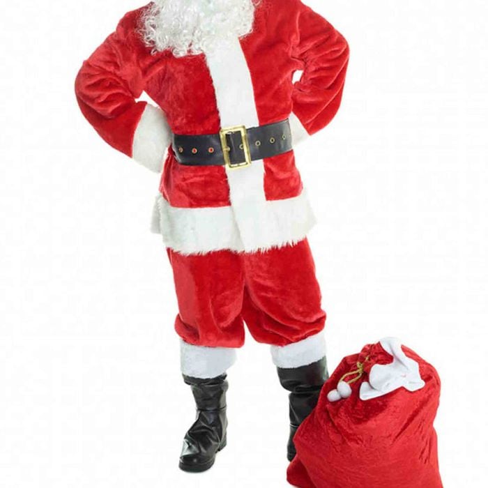 Santa Claus Deluxe Mens Christmas Costume - Large