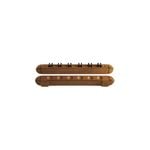 Formula Sports Billiard 6-Cues Clip 41cm Wall Mounted Rack Storage - Oak