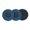 Josco 76mm 40 Grit Quick Change Zirconia Flap Discs - Pack of 3
