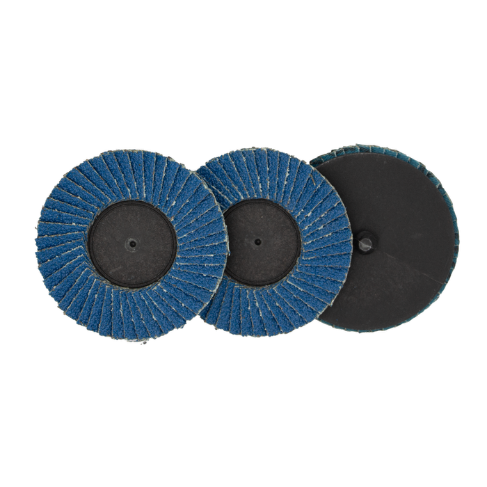 Josco 76mm 40 Grit Quick Change Zirconia Flap Discs - Pack of 3
