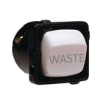 HPM Switch Mechanism Waste Engraved 10amp  White