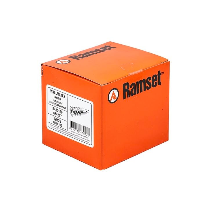 Ramset Nylon WallMate Anchor - 100 Pack