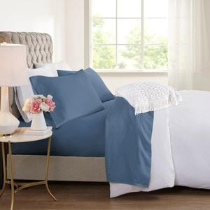 Dreamfields Single Ocean Color 2000TC Cooling Bamboo Sheet Set