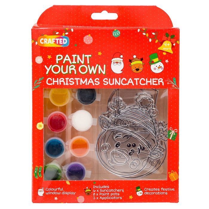 Crafted Paint Your Own Christmas Suncatcher 6 Pack