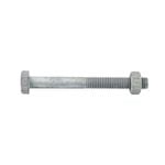 Zenith M8 x 150mm Hot Dipped Galvanised Hex Head Bolt And Nut