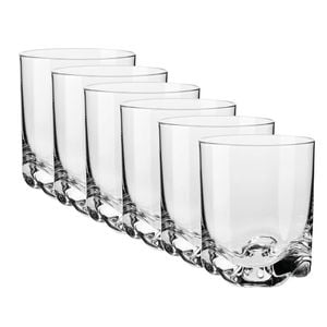 6Pc Krosno Mixology Tumbler Glasses Clear Gift Boxed Dishwasher Safe 330ml