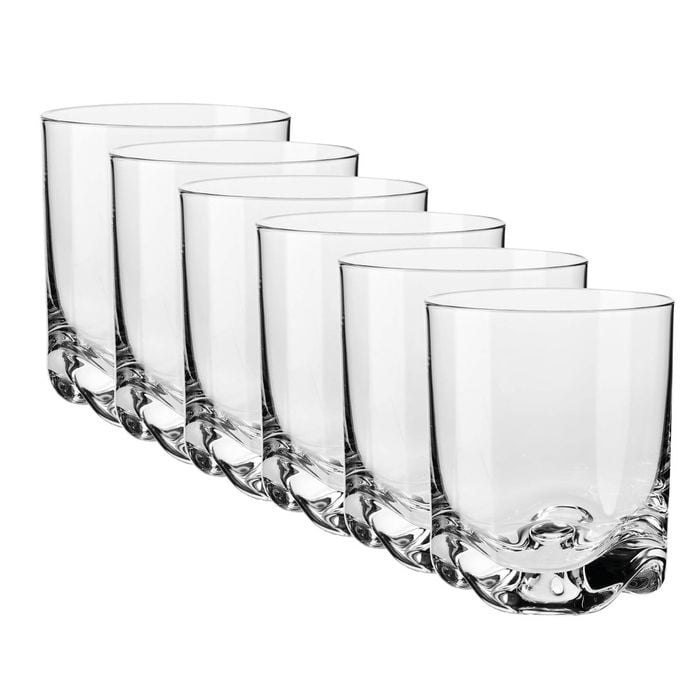 6Pc Krosno Mixology Tumbler Glasses Clear Gift Boxed Dishwasher Safe 330ml