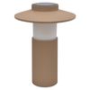 24.5cm Brown Beige Solar Pleated Hat Table Lamp