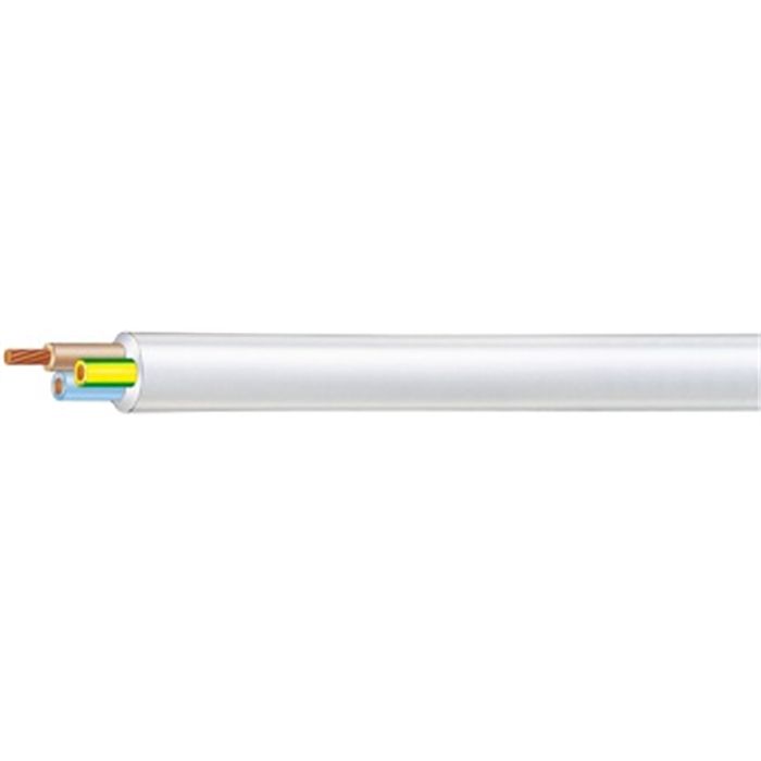 Olex 100m x 32/0.20mm White 3 Core Electrical Cable