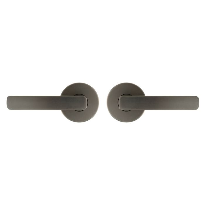 Ikonic Gunmetal San Fran Passage Lever Set