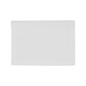 RANS Elegant Hemstitch Placemat - White